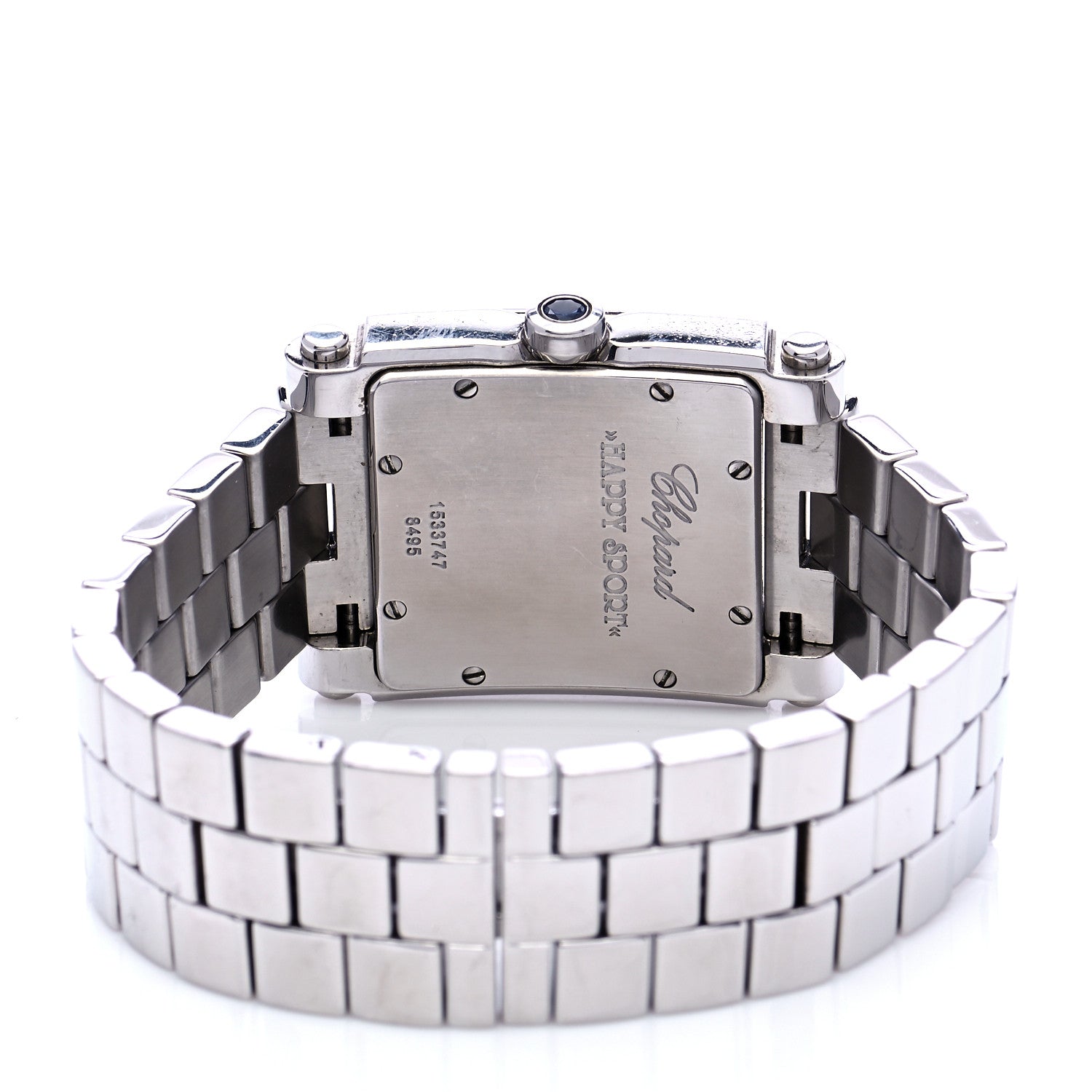Chopard Stainless Steel 7 Diamond 29mm Happy Sport Quartz Watch 4 of 5