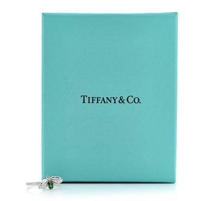 Tiffany Platinum Diamond Tsavorite Paper Flowers Firefly Ring 52 6 6 of 6