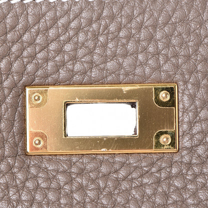 Hermes Taurillon Clemence Kelly Retourne 28 Etoupe 22 of 37