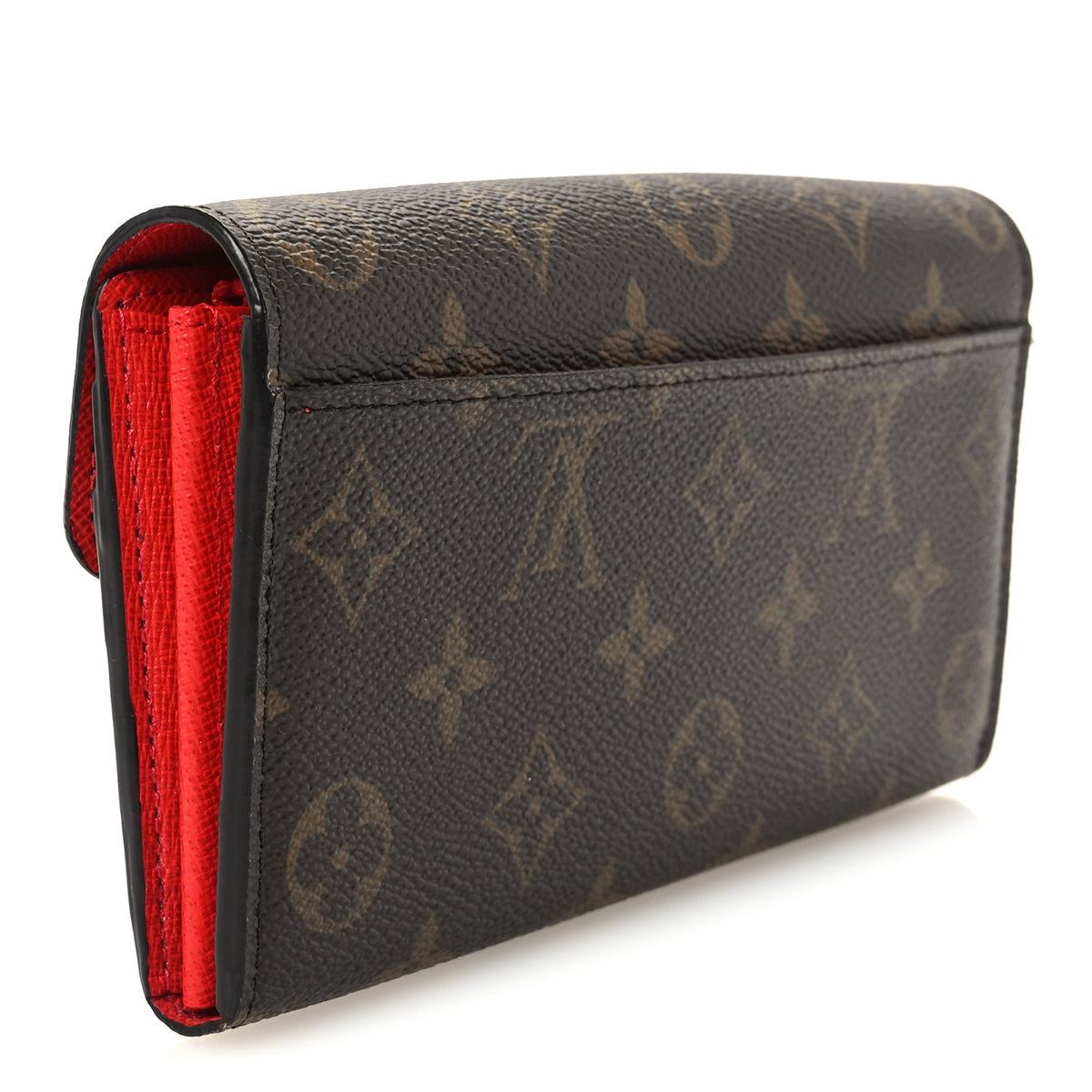 Monogram Sarah Wallet NM Coquelicot