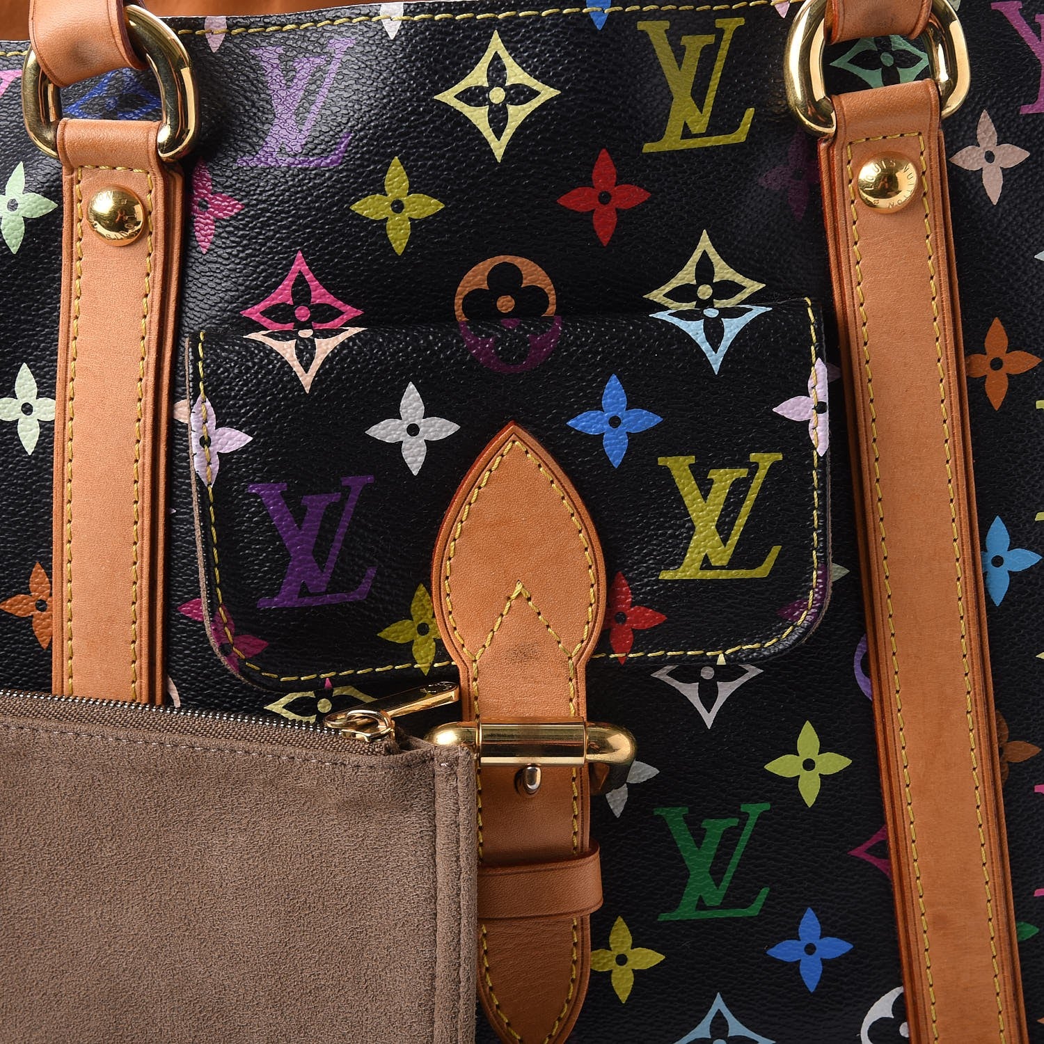 Louis Vuitton Monogram Multicolor Aurelia GM Black 14 of 21