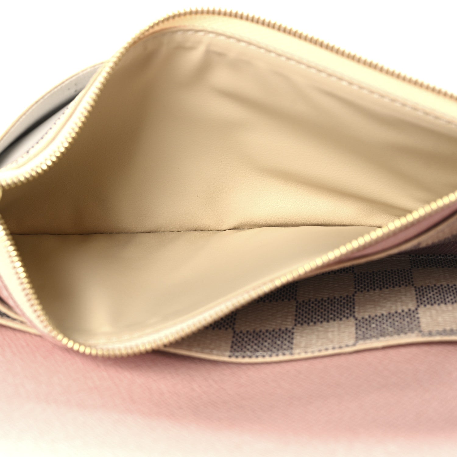 Louis Vuitton Damier Azur Emilie Wallet Rose Ballerine 6 of 7