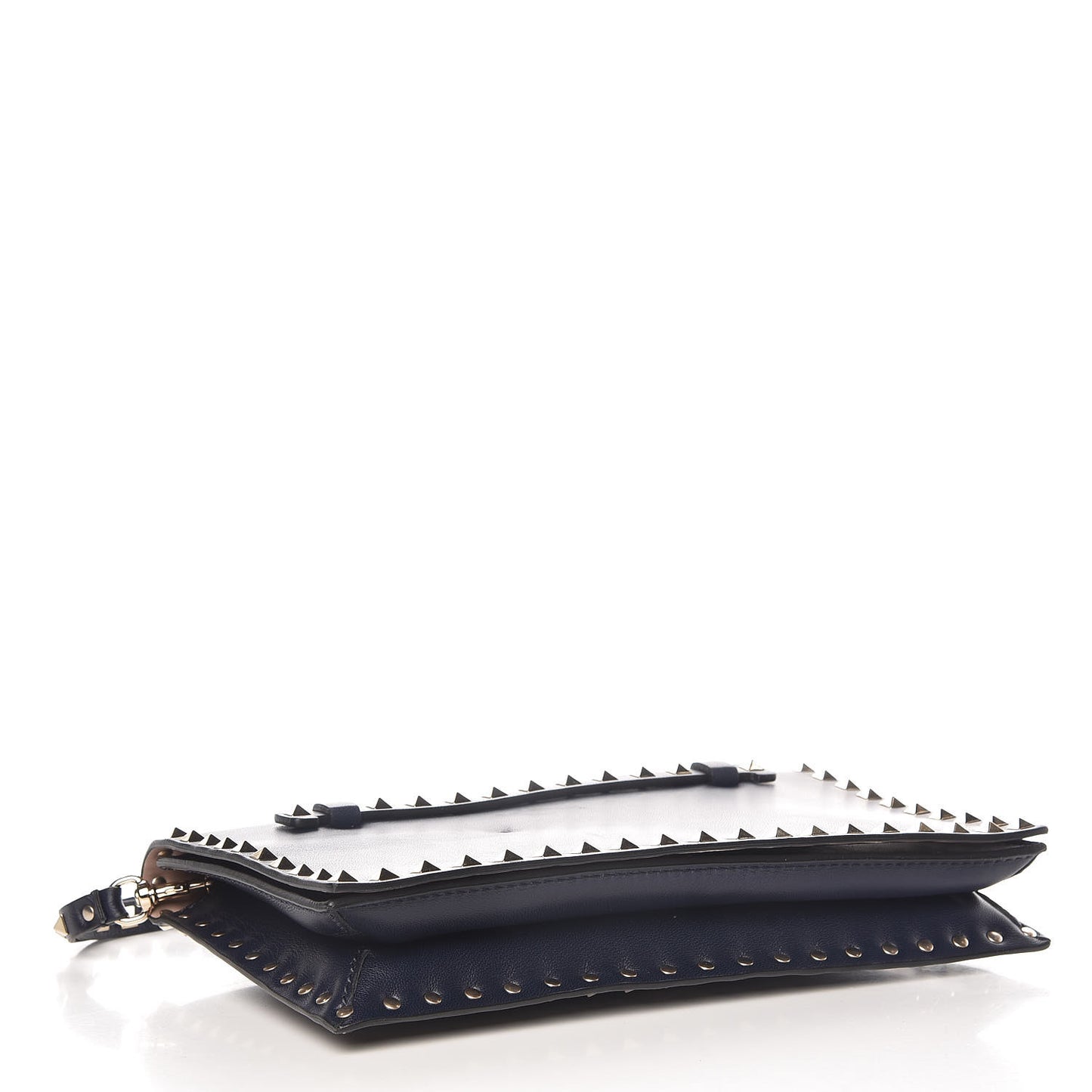 Nappa Rockstud Wristlet Clutch Marine