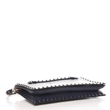 Valentino Garavani Nappa Rockstud Wristlet Clutch Marine 4 of 12
