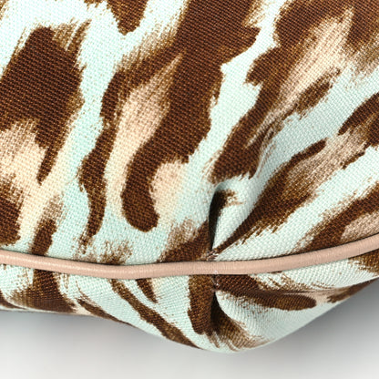 Christian Dior Canvas Leopard Print Buckle Hobo Beige 9 of 9