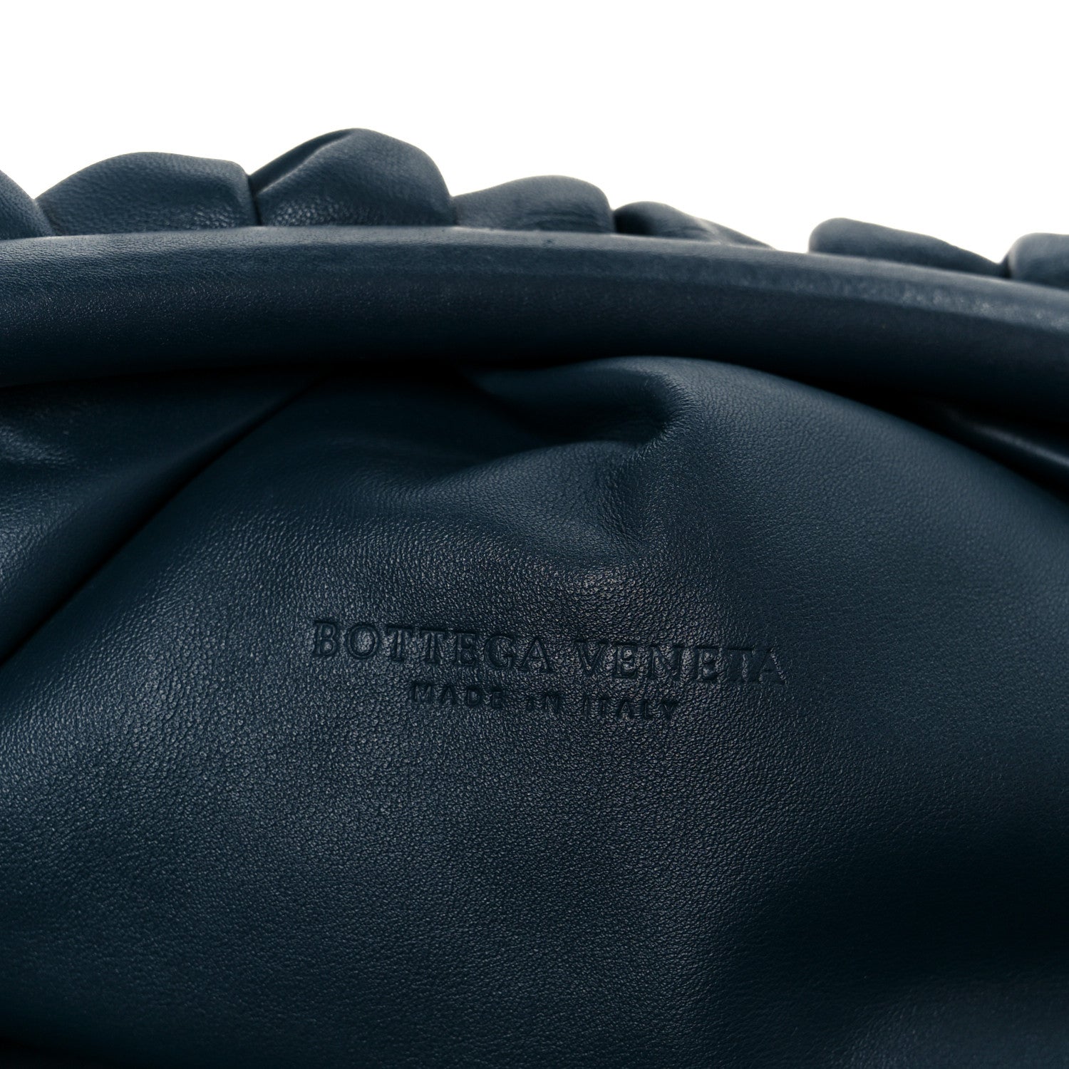Bottega Veneta Smooth Butter Calf The Pouch Oversized Clutch Deep Blue 6 of 12