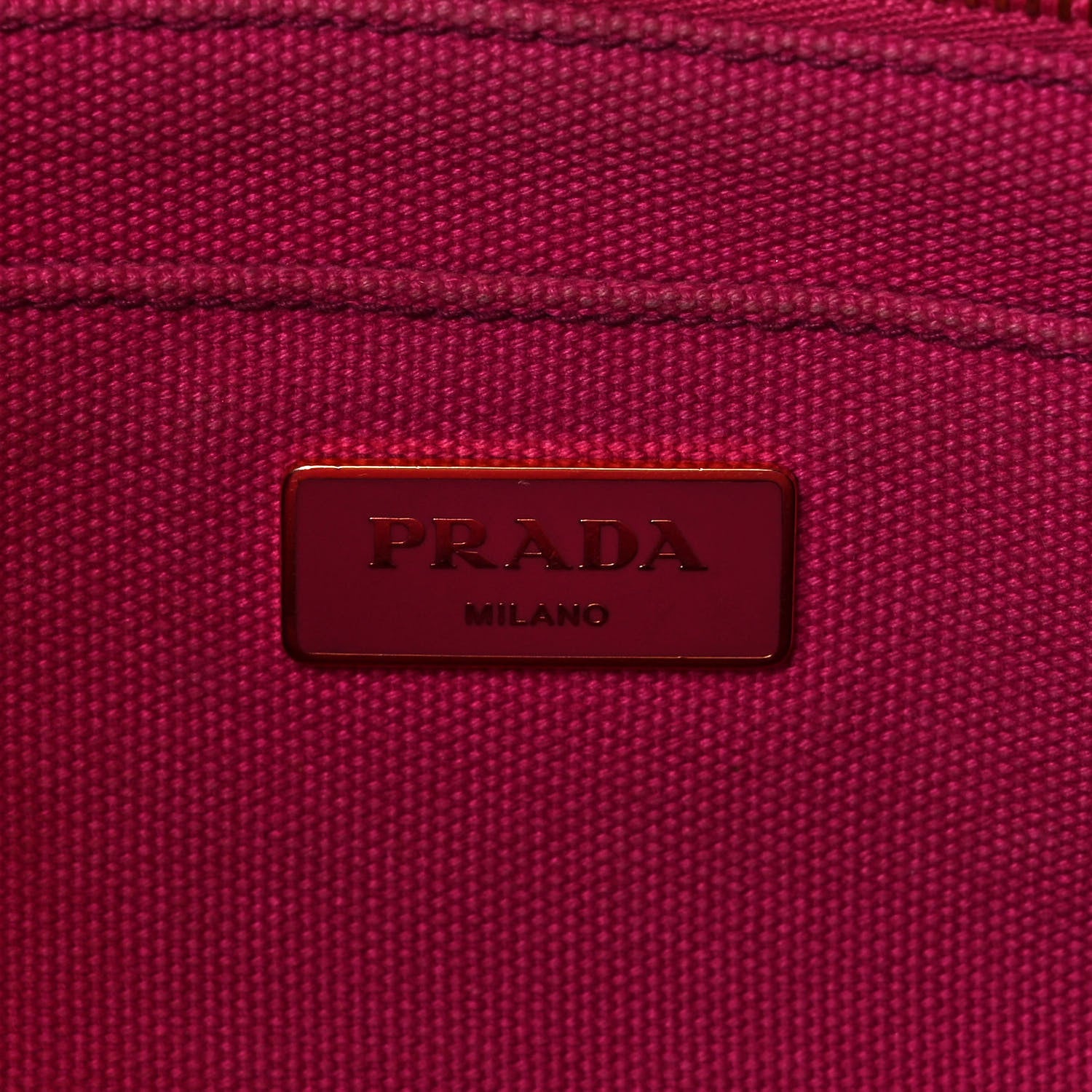 Prada Canapa Small Logo Tote Fuxia 5 of 13