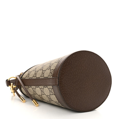Gucci GG Supreme Monogram Ophidia Mini Bucket Bag Beige Ebony 4 of 13