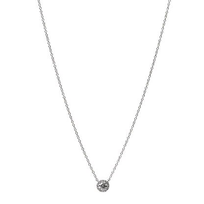 Tiffany Platinum Diamond Small Soleste Pendant Necklace 1 of 6