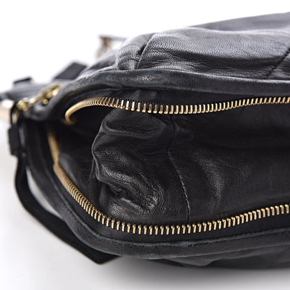 Lanvin Lambskin Quilted Medium Amalia Shoulder Bag Black 7 of 9