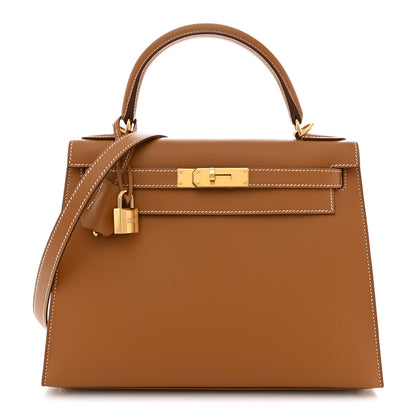 Hermes Epsom Kelly Sellier 28 Gold 1 of 10