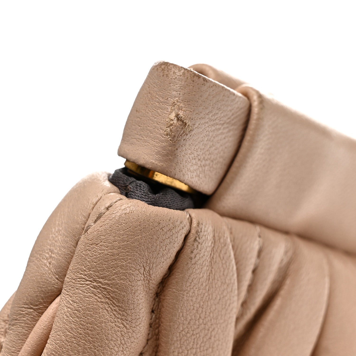 Miu Miu Nappa Matelasse Clutch Cammeo 7 of 10