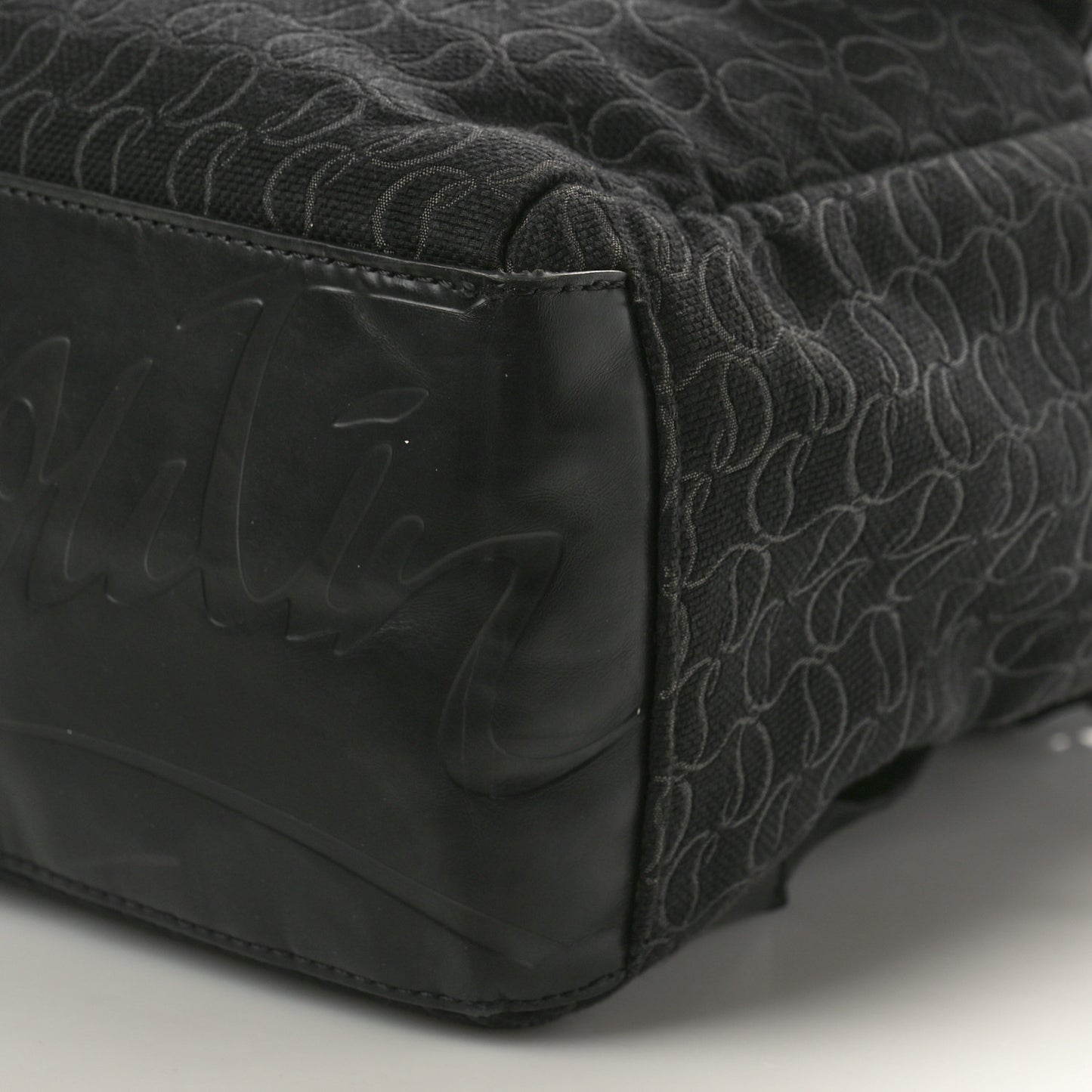 Logo Jacquard Zip N Flap Backpack Black