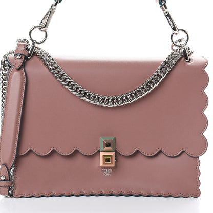 Fendi Vitello Liberty Scalloped Studded Kan I Shoulder Bag English Rose 6 of 8
