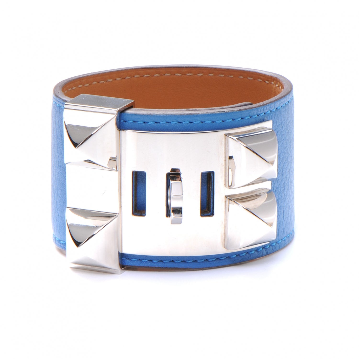 Hermes Swift Collier de Chien CDC Bracelet Mykonos Bleu 3 of 6
