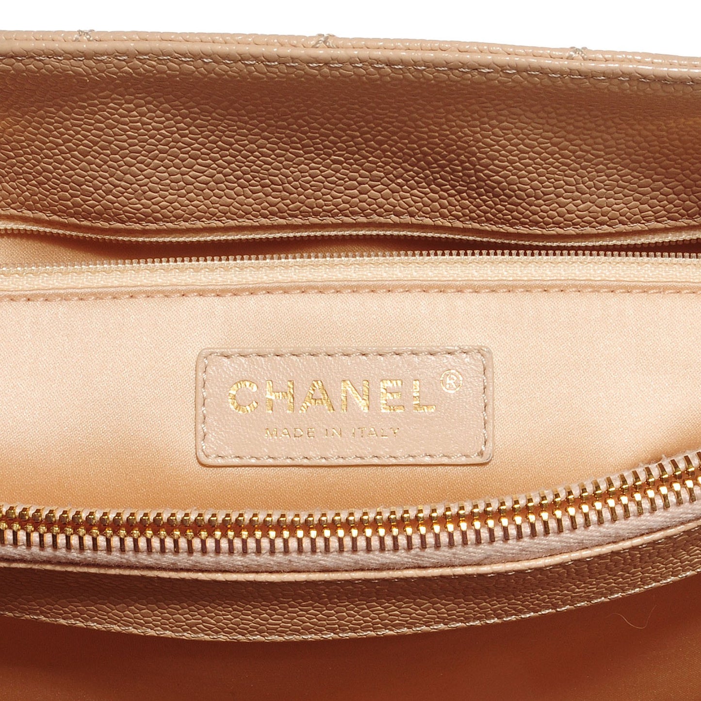 Caviar Grand Shopping Tote GST Beige Clair