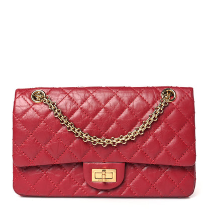 Chanel Aged Calfskin Quilted 2.55 Reissue 225 Flap Red 1 of 10
