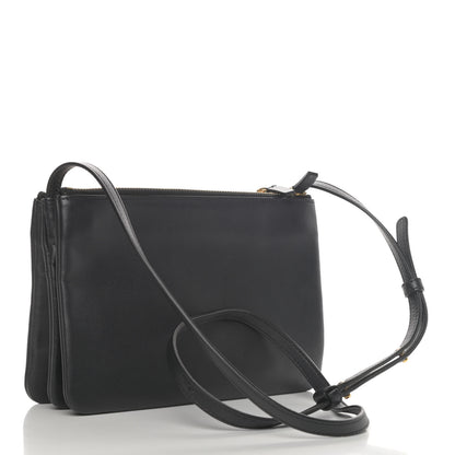 Celine Lambskin Large Trio Crossbody Bag Navy Blue 2 of 4