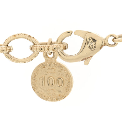 Chanel Pearl CC 100th Anniversary Necklace Light Gold 5 of 6