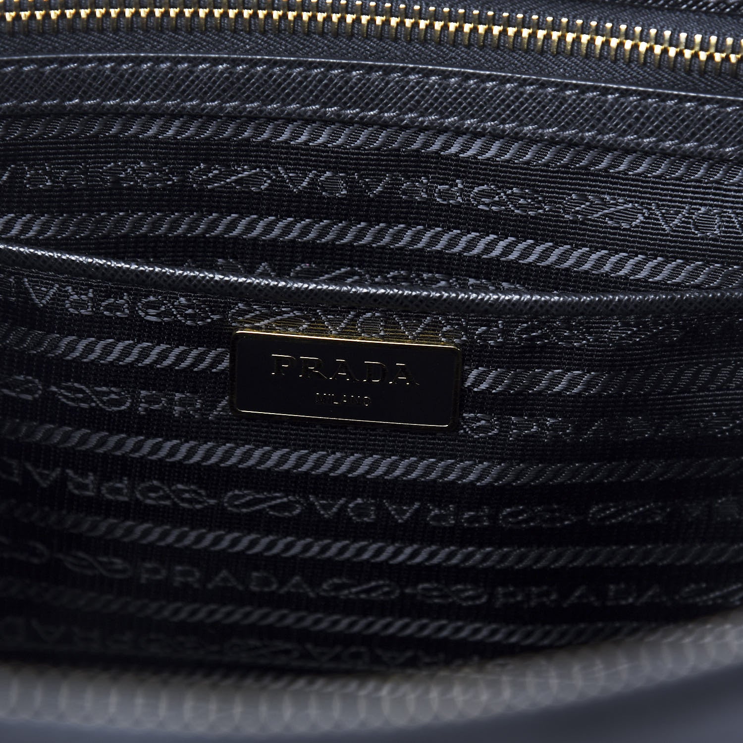 Prada Saffiano Large Galleria Double Zip Tote Black 8 of 11