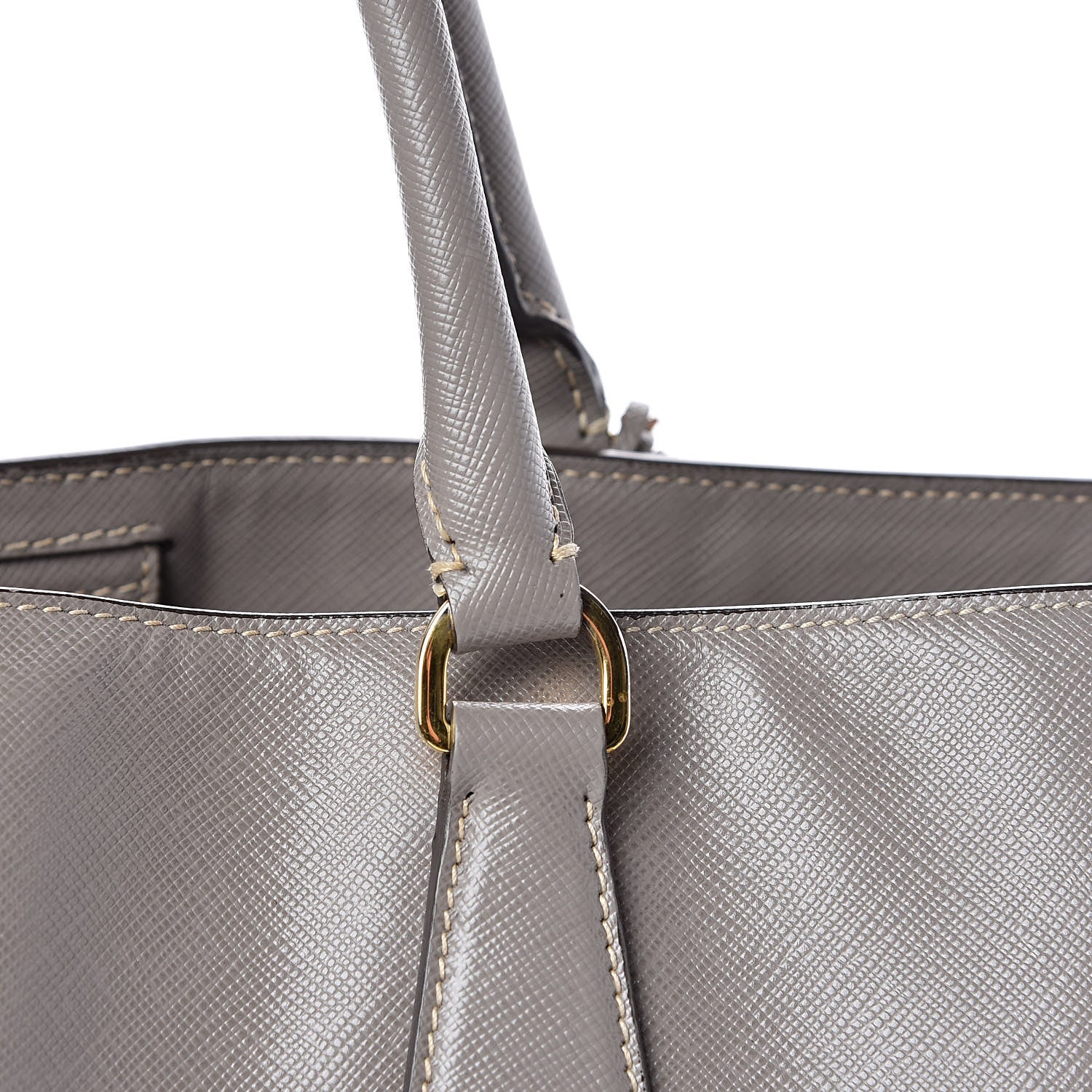Prada Saffiano Lux Large Tote Argilla 14 of 16