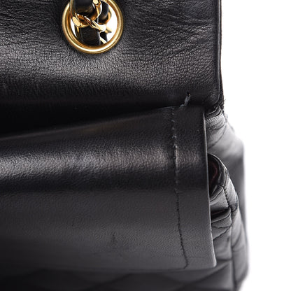 Chanel Lambskin Quilted Medium Double Flap Black 19 of 20