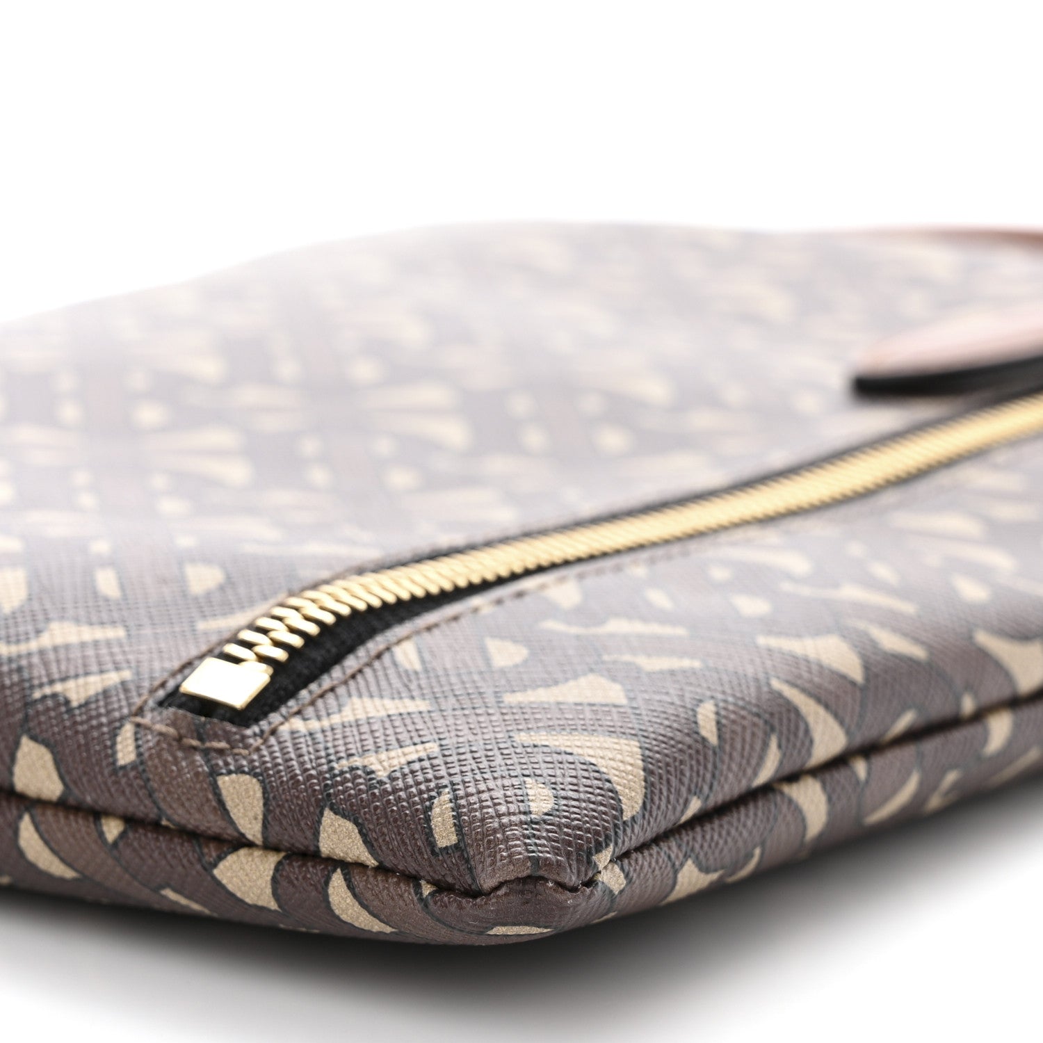 Burberry E-Canvas Monogram Top Handle Pouch Bridle Brown 11 of 11