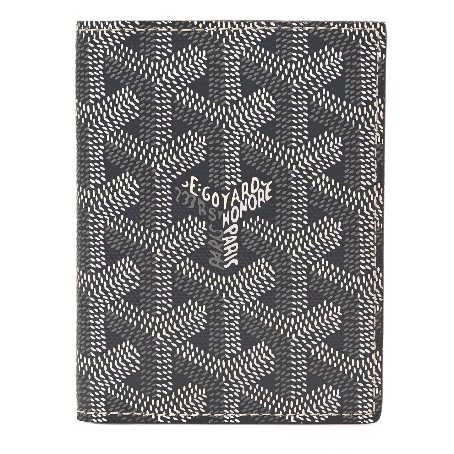 Goyardine Saint Marc Folding Card Case Grey