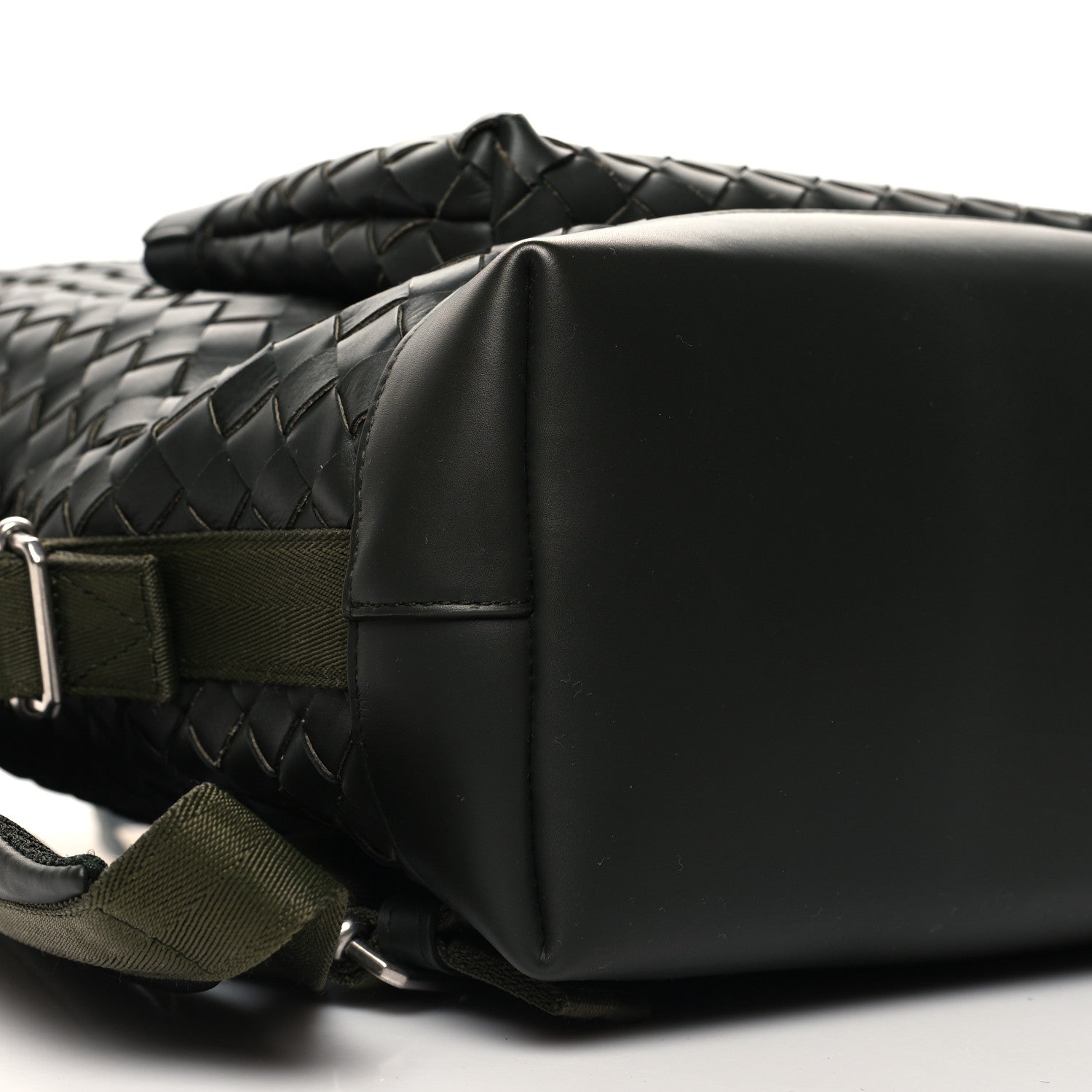Bottega Veneta Calfskin Intrecciato Hydrology Backpack Camping Green 8 of 9