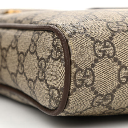 Gucci GG Supreme Monogram Web Small Ophidia Messenger Bag Brown 9 of 15