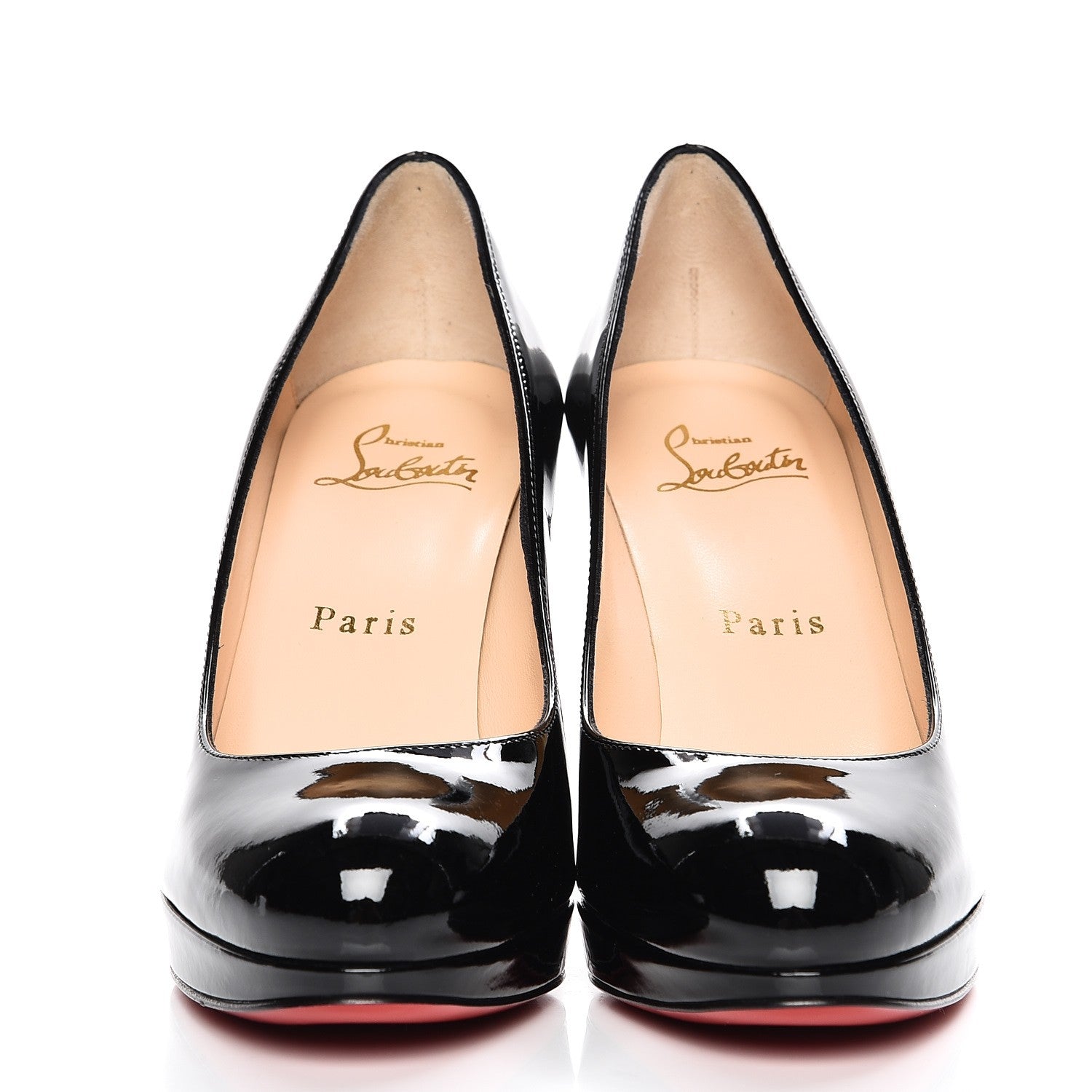 Christian Louboutin Patent New Simple 100 Pumps 35 Black 3 of 8
