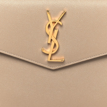 Saint Laurent Grain De Poudre Uptown Pouch Dark Beige 7 of 10