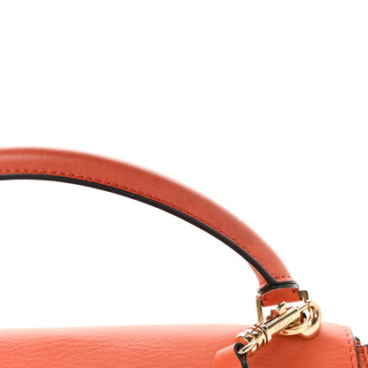Celine Calfskin Suede Medium Trapeze Orange 9 of 9