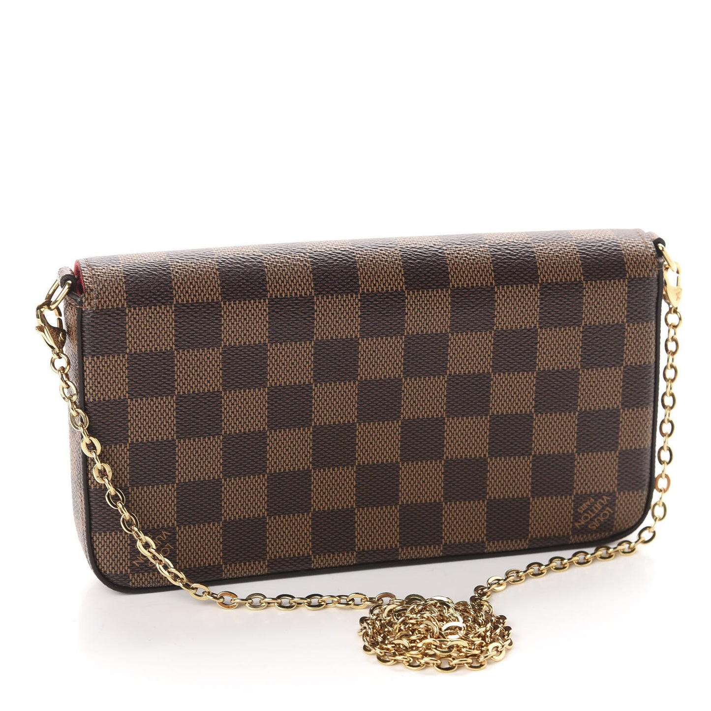 Damier Ebene Pochette Felicie Chain Wallet