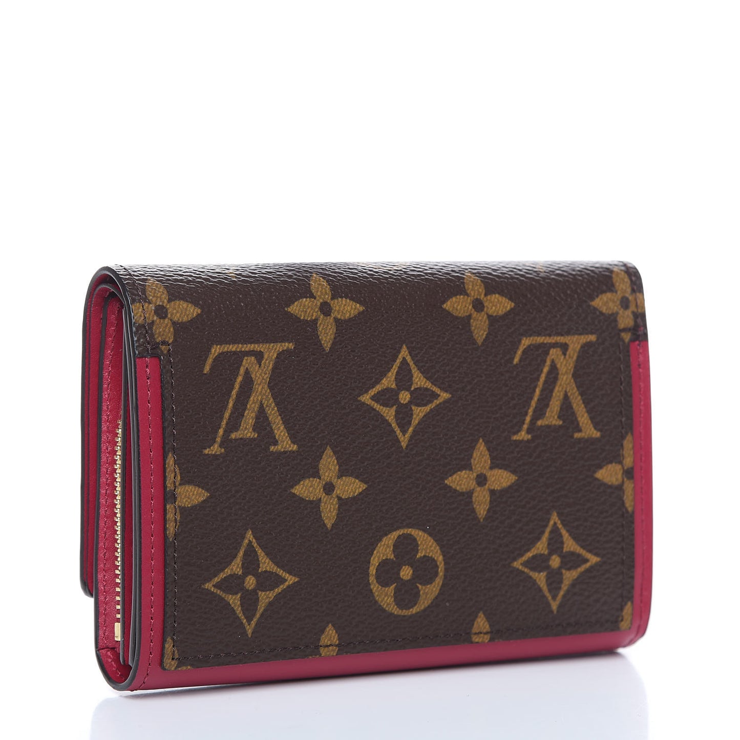 Monogram Flore Compact Wallet Fuchsia