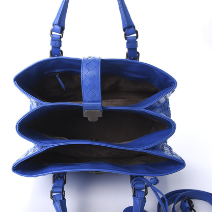 Bottega Veneta Calfskin Leggero Intrecciato Small Roma Bluette 5 of 9