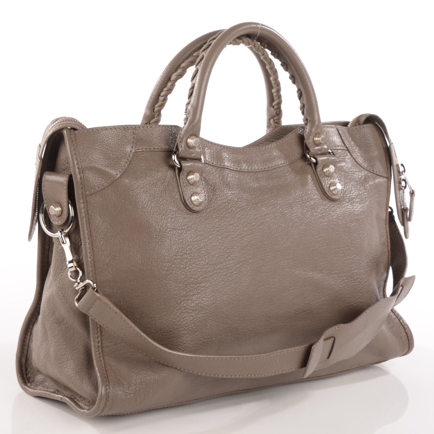 Chevre Hamilton Giant 12 Silver Hardware City Gris Poivre