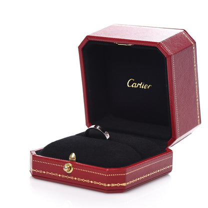 Cartier 18K White Gold Diamond 4mm LOVE Wedding Band Ring 50 5.25 5 of 5