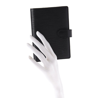 Louis Vuitton Epi Small Ring Agenda Cover Black 2 of 10
