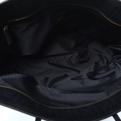 Fendi Zucca Spalmati Medium Roll Tote Black 5 of 12