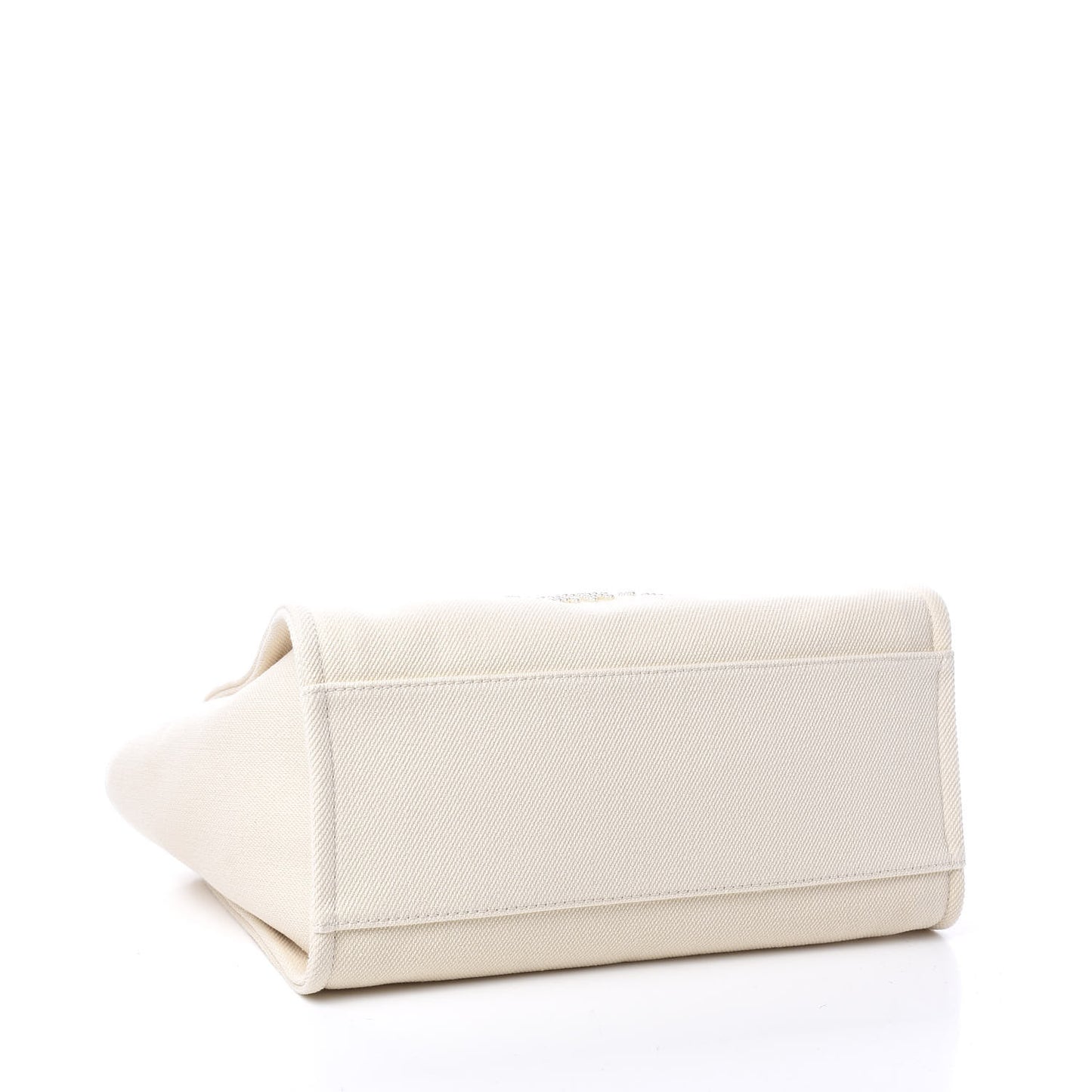 Canvas Pearl Medium Deauville Tote Ecru Beige