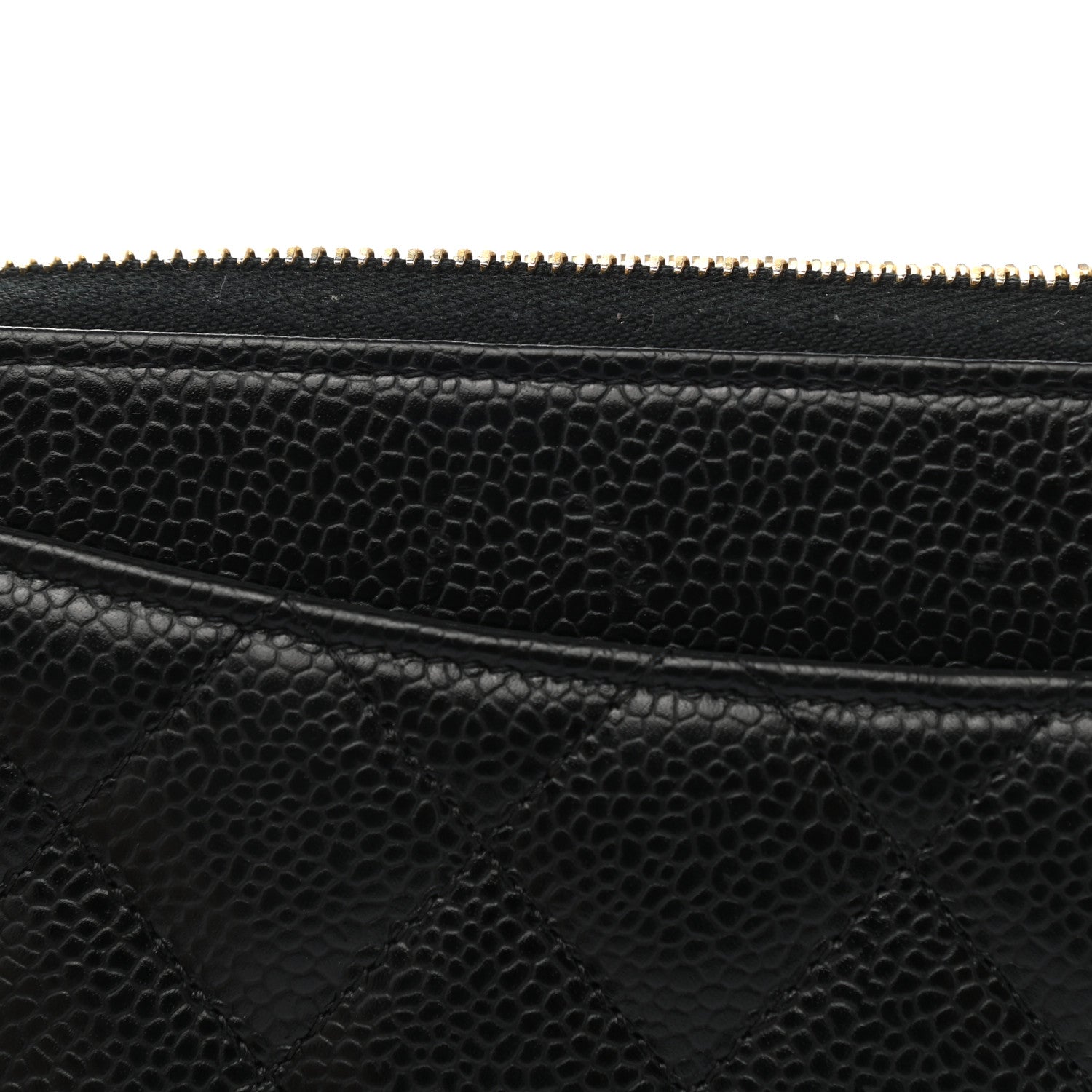 Chanel Caviar Quilted Large Gusset Zip Around Wallet Black 13 of 14