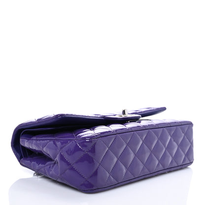 Chanel Patent Calfskin Quilted Medium Double Flap Purple 3 of 9