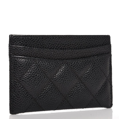 Chanel Caviar Quilted Card Holder Black 3 of 9