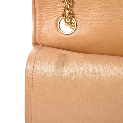 Chanel Lambskin Quilted Medium Bijoux Chain Double Flap Beige 10 of 28