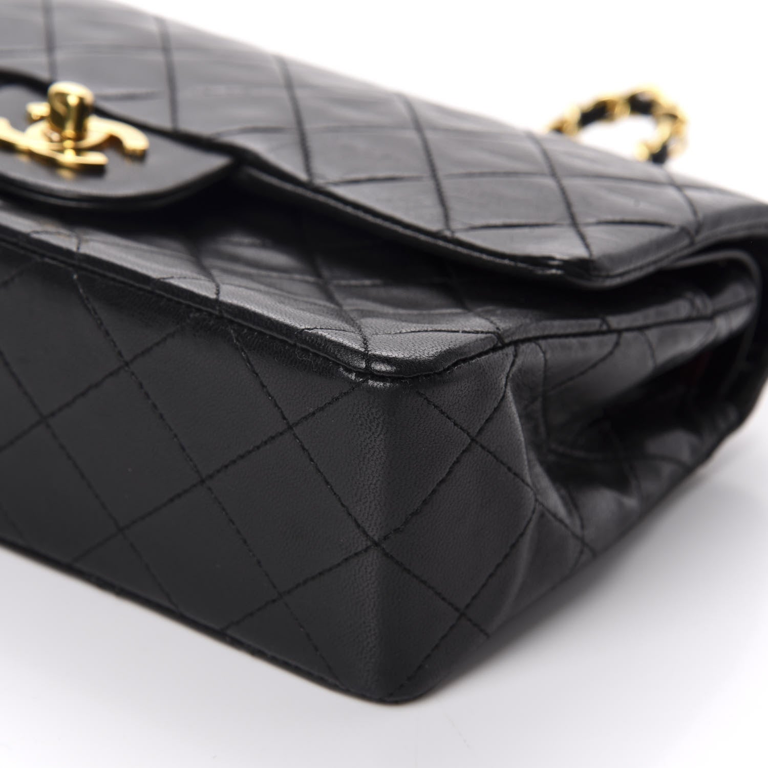 Chanel Lambskin Quilted Small Double Flap Black 7 of 11