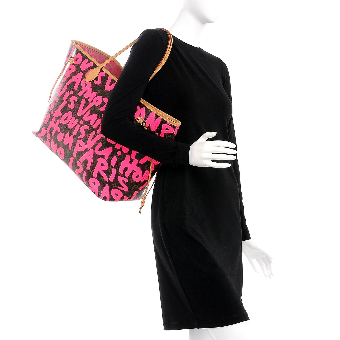 Monogram Graffiti Neverfull GM Fuchsia