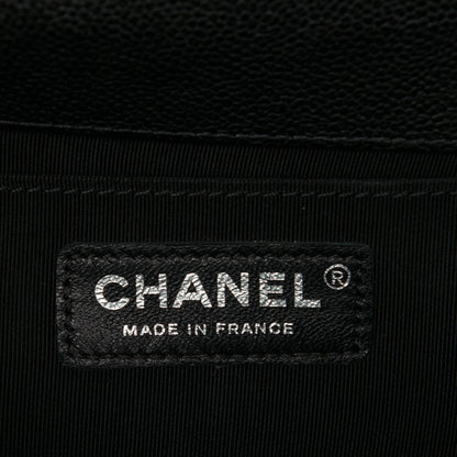 Chanel Caviar Quilted Medium Boy Flap Black 7 of 8