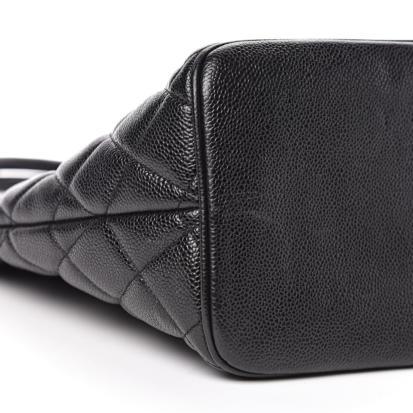 Caviar Quilted Medallion Tote Black