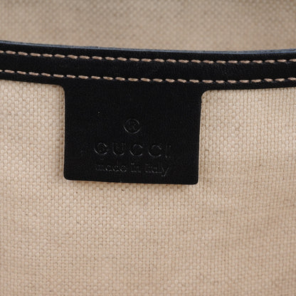 Gucci GG Supreme Monogram Medium Zippered Shopping Tote Navy 7 of 8
